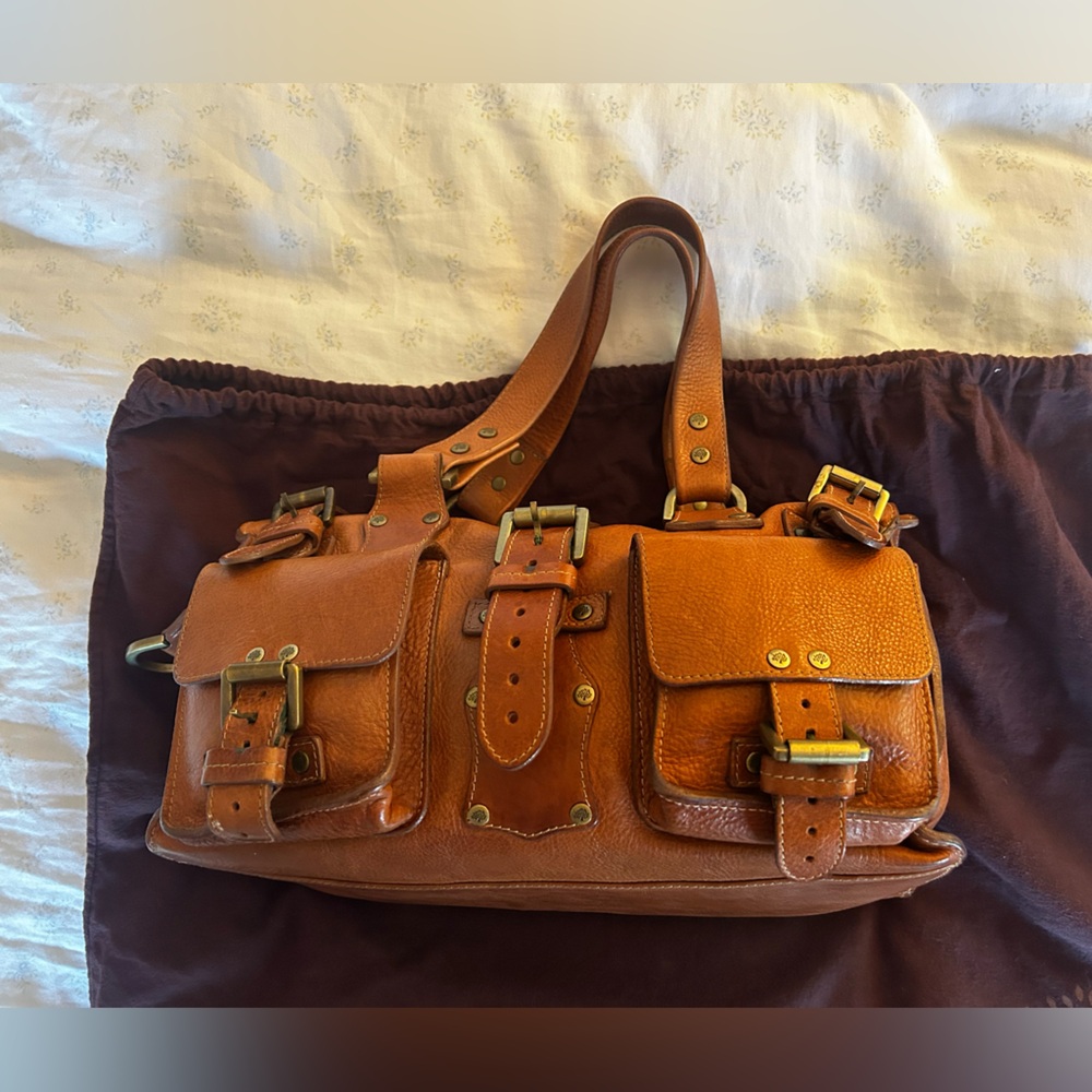 Mulberry Roxanne Brown Oak leather bag